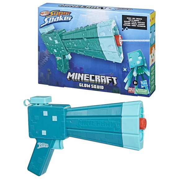 Nerf Super Soaker Minecraft Glow Squid Squirt Gun Water Blaster Kid's PN00080851 - Picture 3 of 6